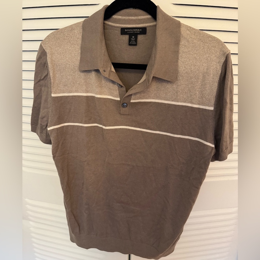 Banana Republic Taupe Polo